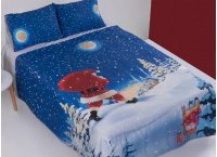Постельное белье ранфорс Charlotte - Snowy Christmas (Turkey), полуторный
